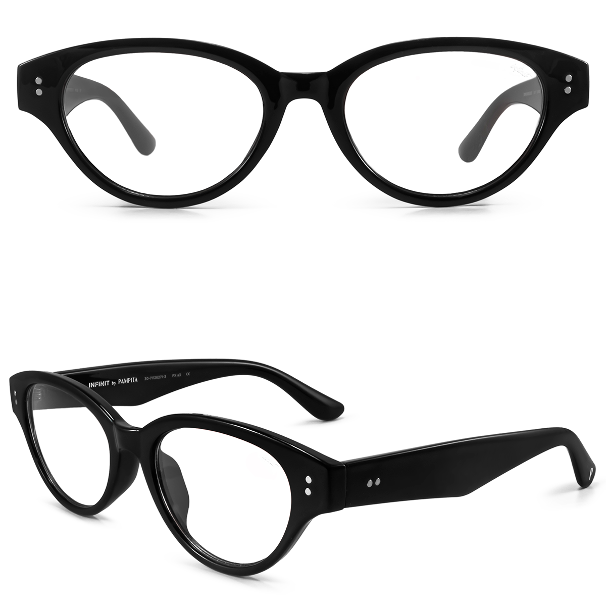 Armazon Claris Negro Brillo By Pampita