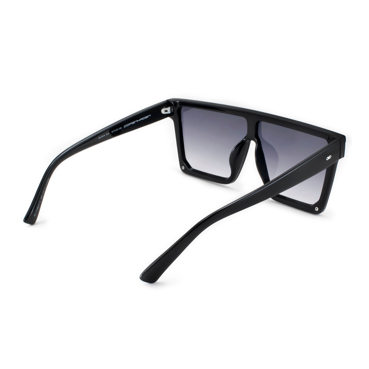 Anteojos de Sol Copenhagen Negro Brillo Lente Gris Degrade