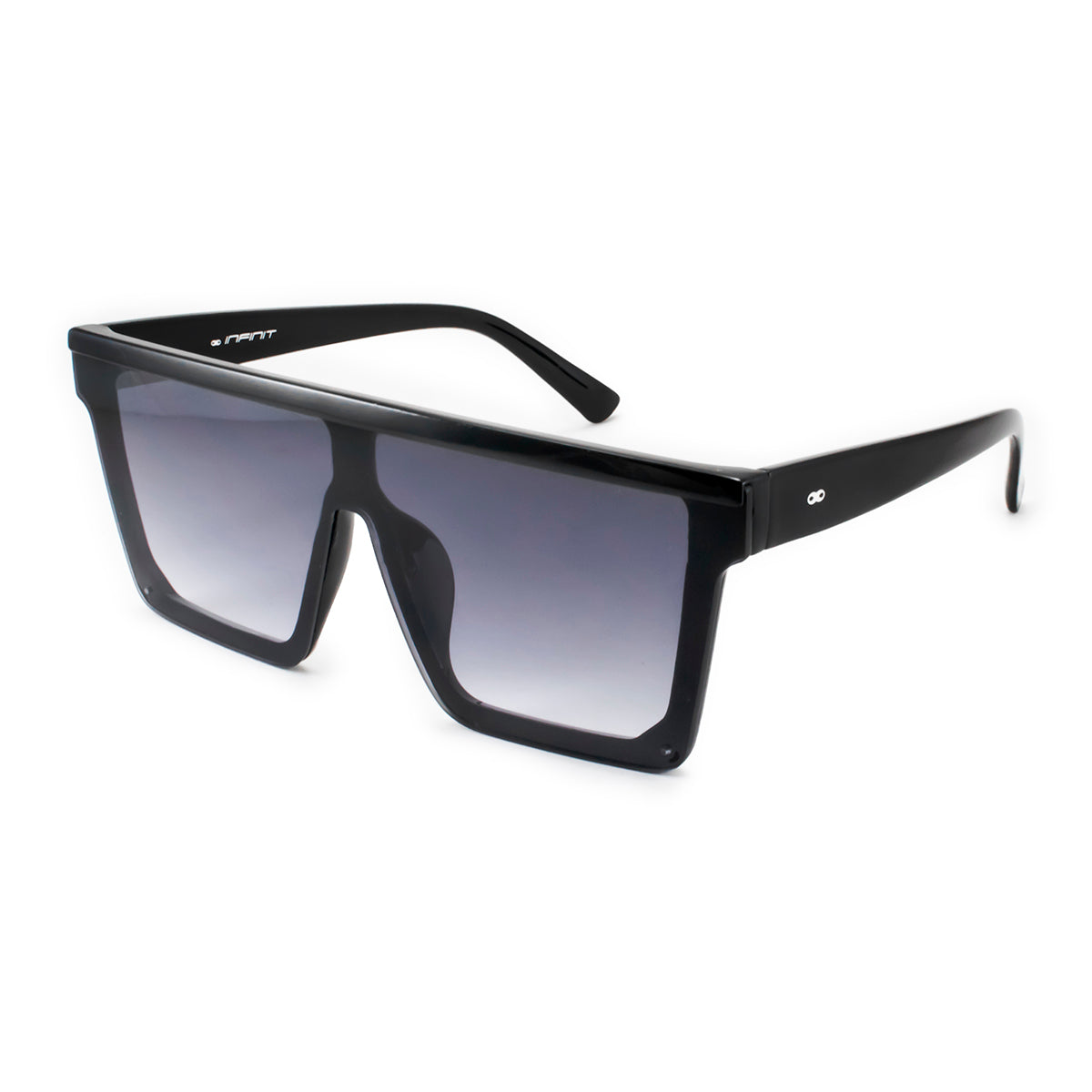 Anteojos de Sol Copenhagen Negro Brillo Lente Gris Degrade