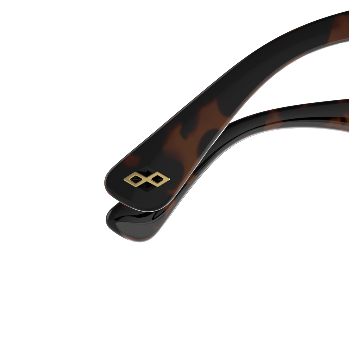 Exclamation 3D Negro Brillo Carey Lente Marron Degrade