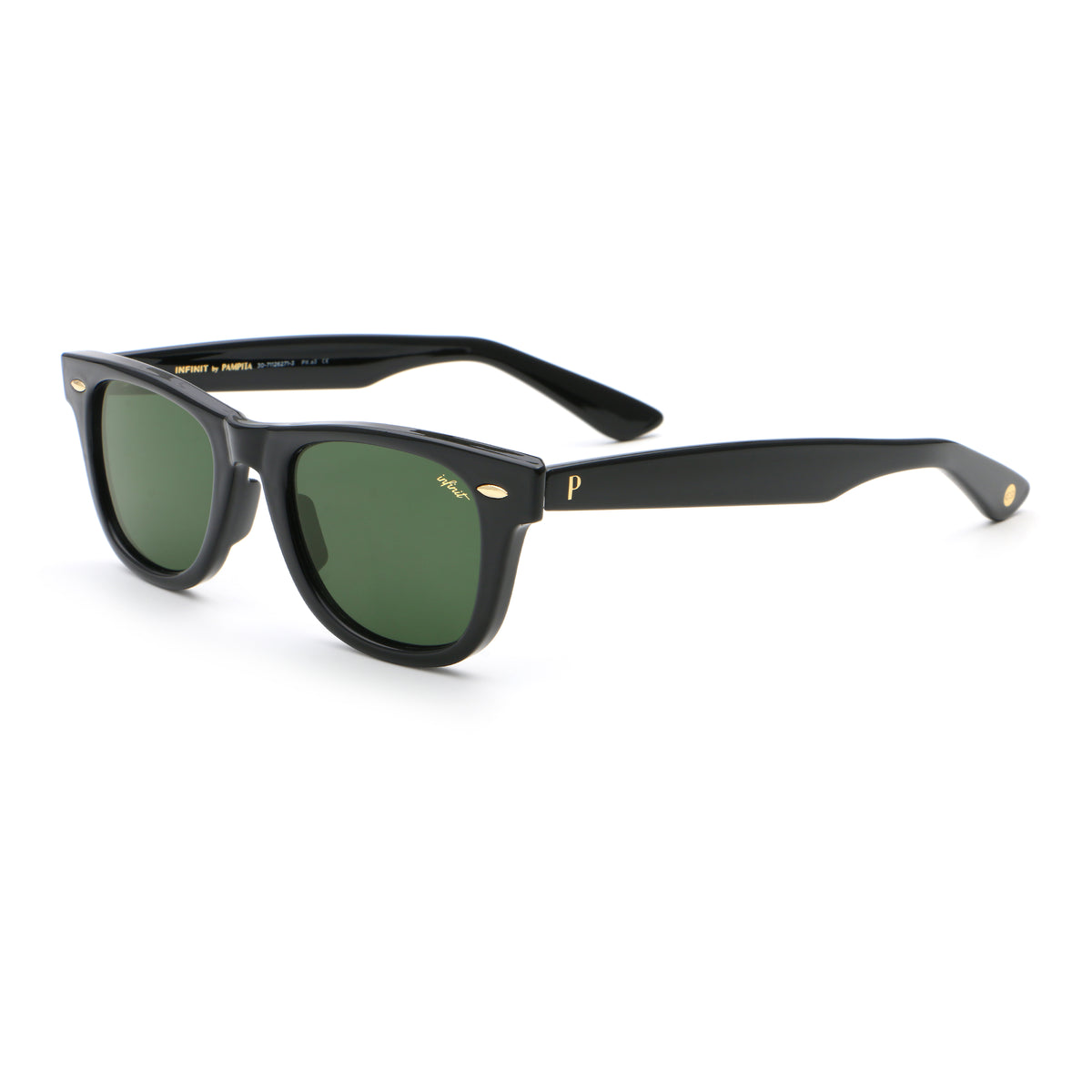 Dione Negro Brillo Lente Verde By Pampita