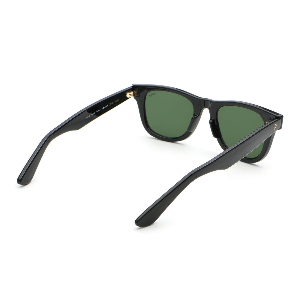 Dione Negro Brillo Lente Verde By Pampita