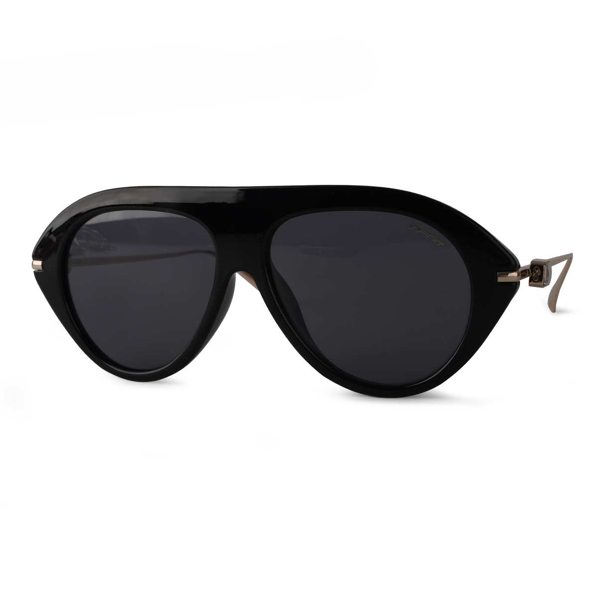 Dominic Negro Brillo Lente Gris