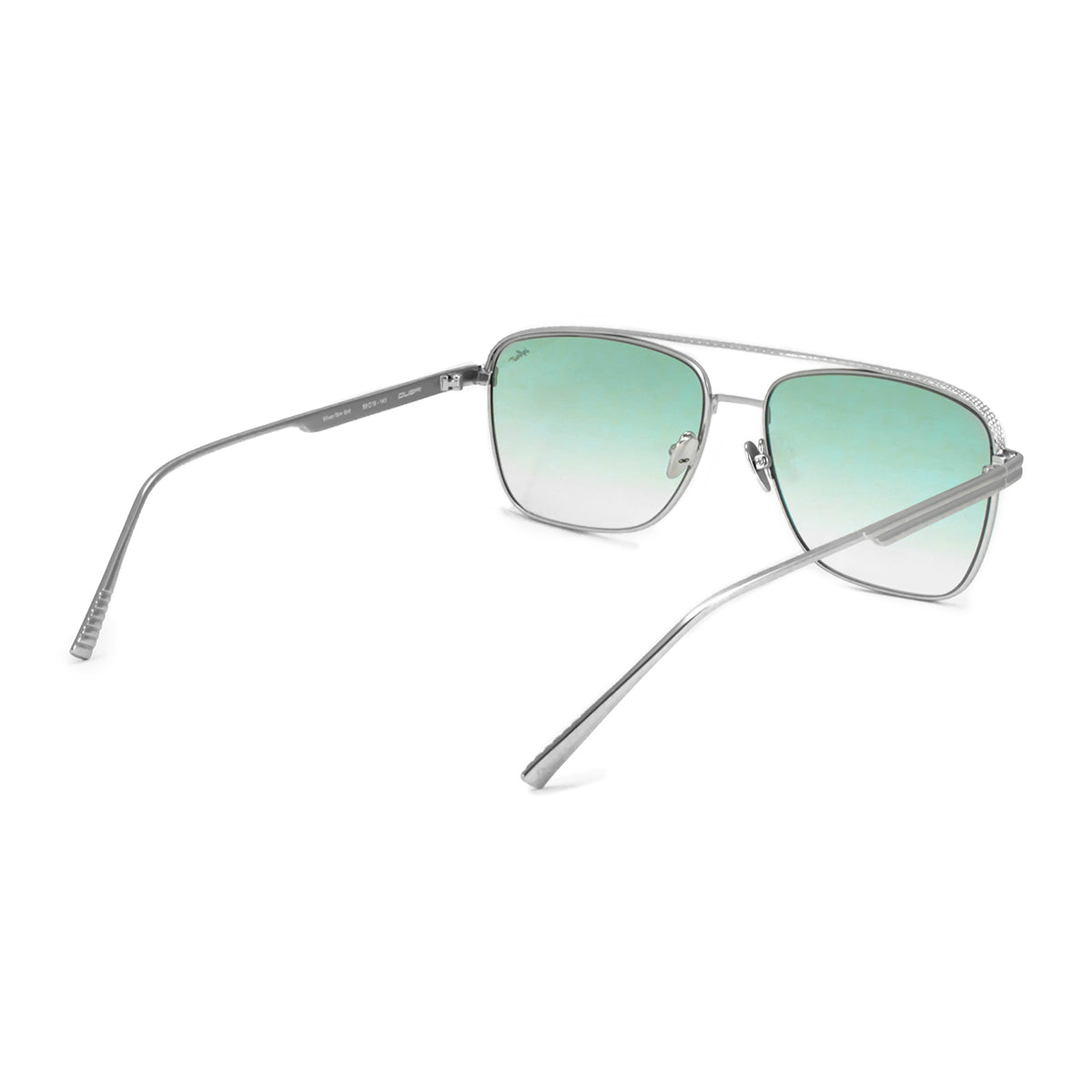 Dubai Metal Plateado Lente Verde Degrade - imagen 7