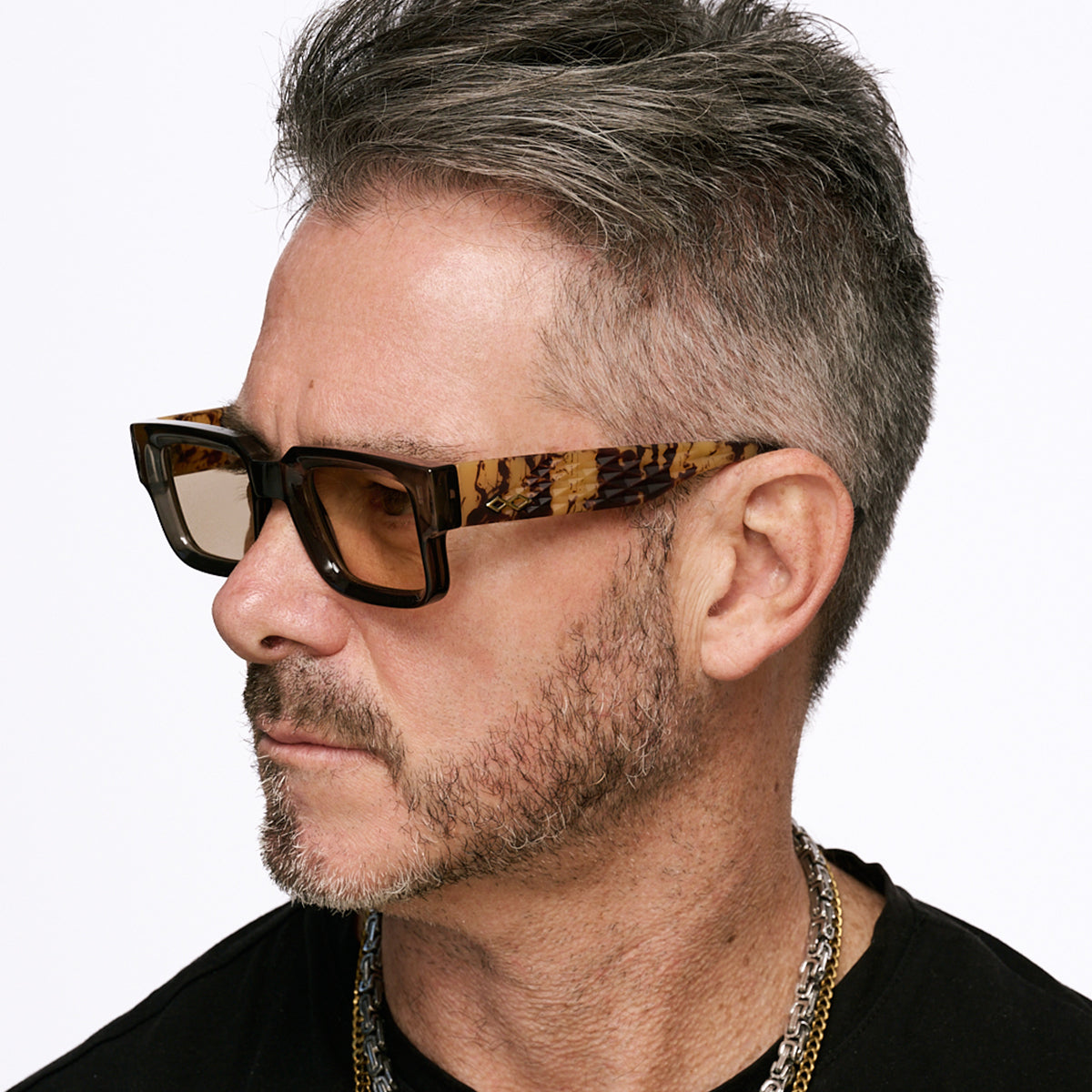 Exclamation 3D Gris Carey Lente Tostado