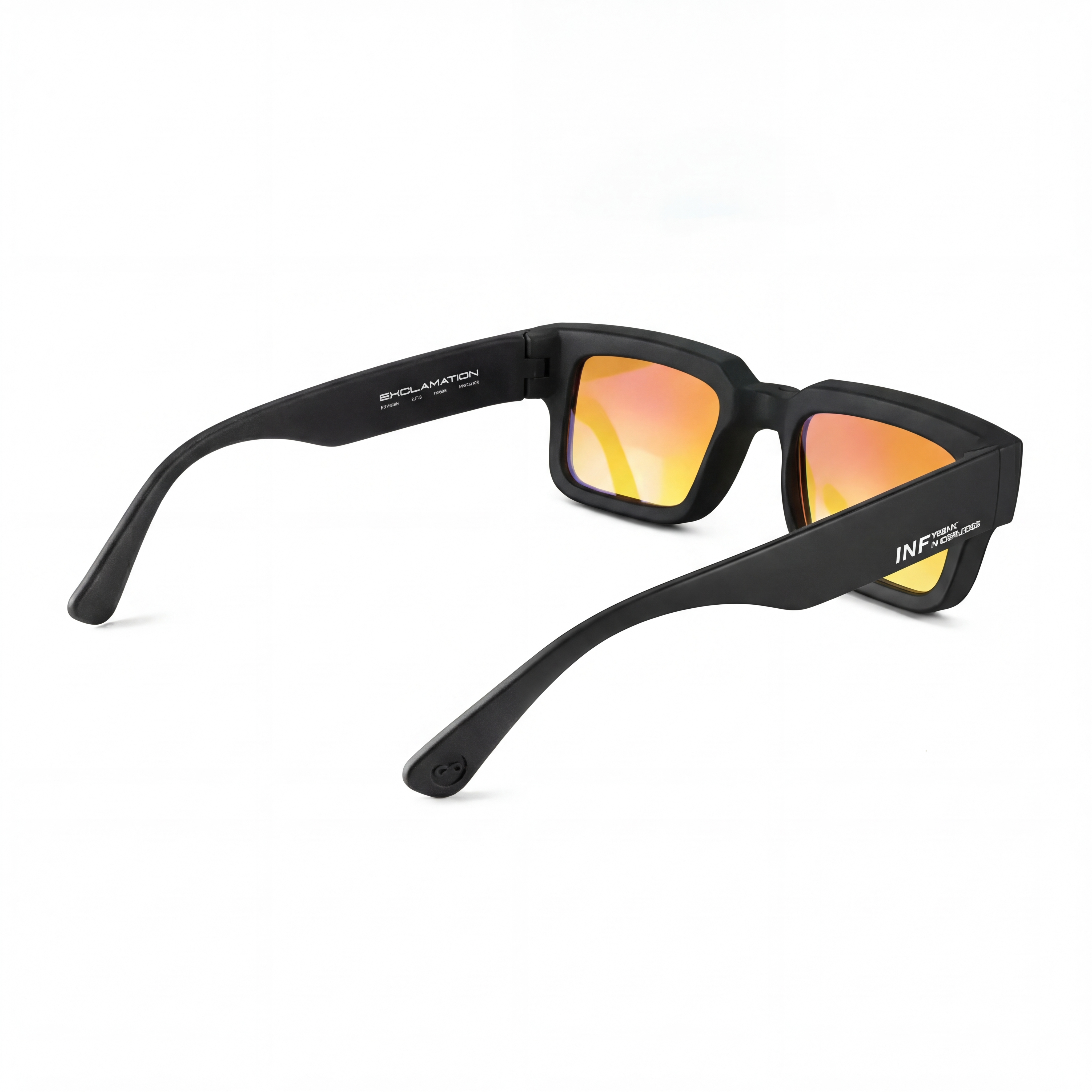 Exclamation Negro Mate Lente Suave Espejada Dorada Degrade - imagen 5