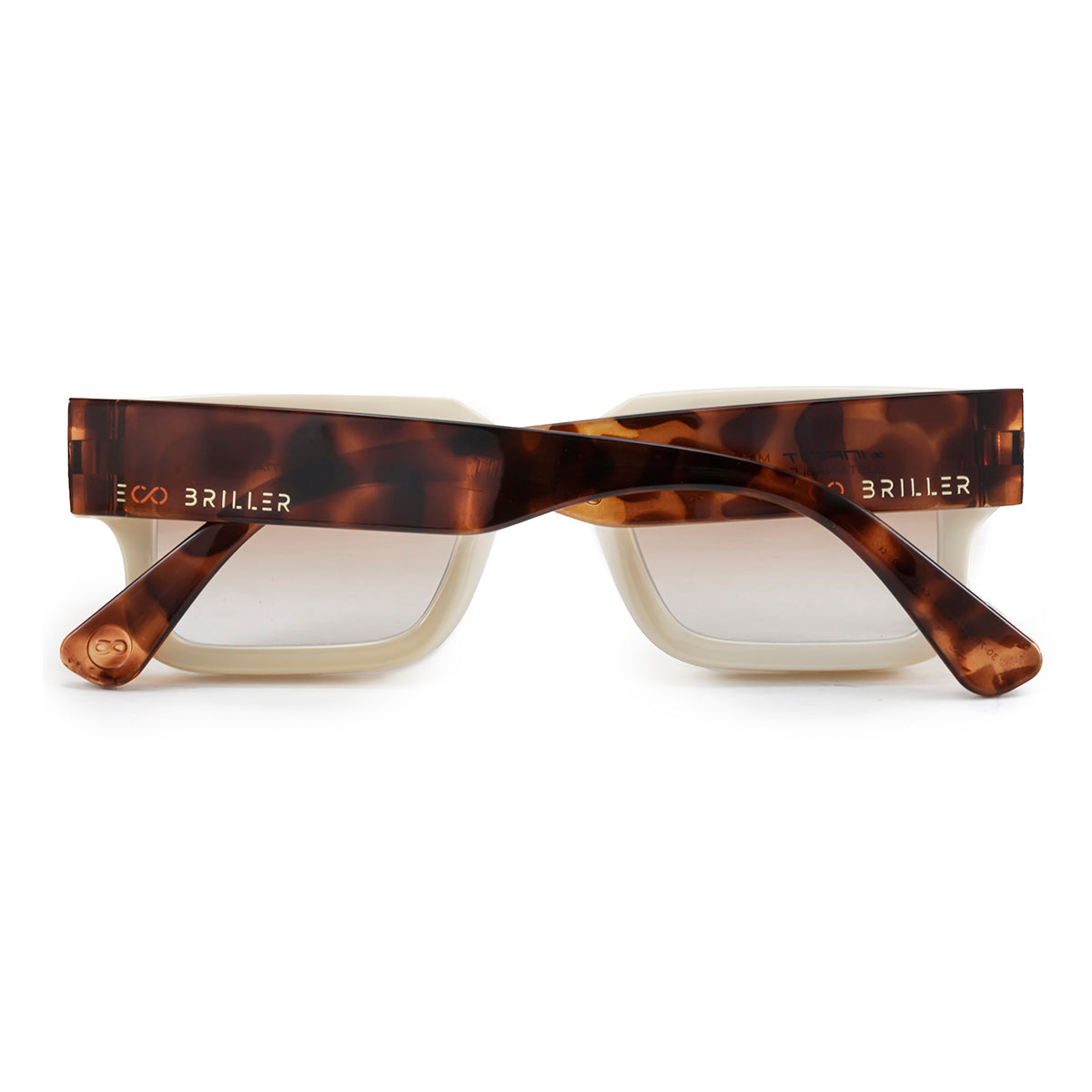 Anteojos De Sol Exclamation Bone Carey Lente Suave Espejada Dorada Degrade Eco Sustentable