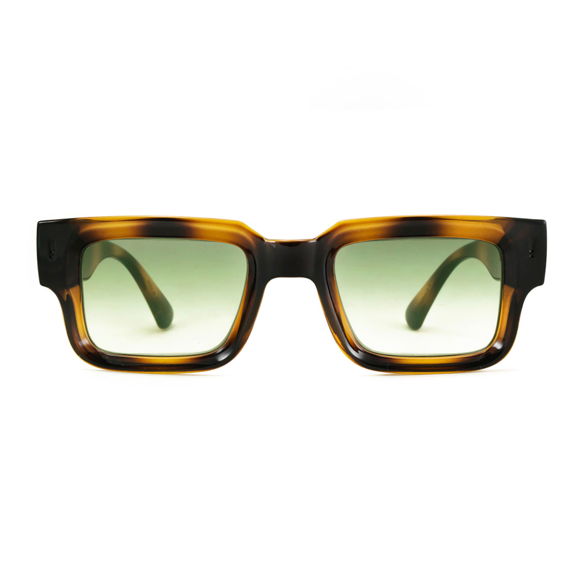 Anteojos De Sol Exclamation Carey Lente Oliva Degrade Eco Sustentable