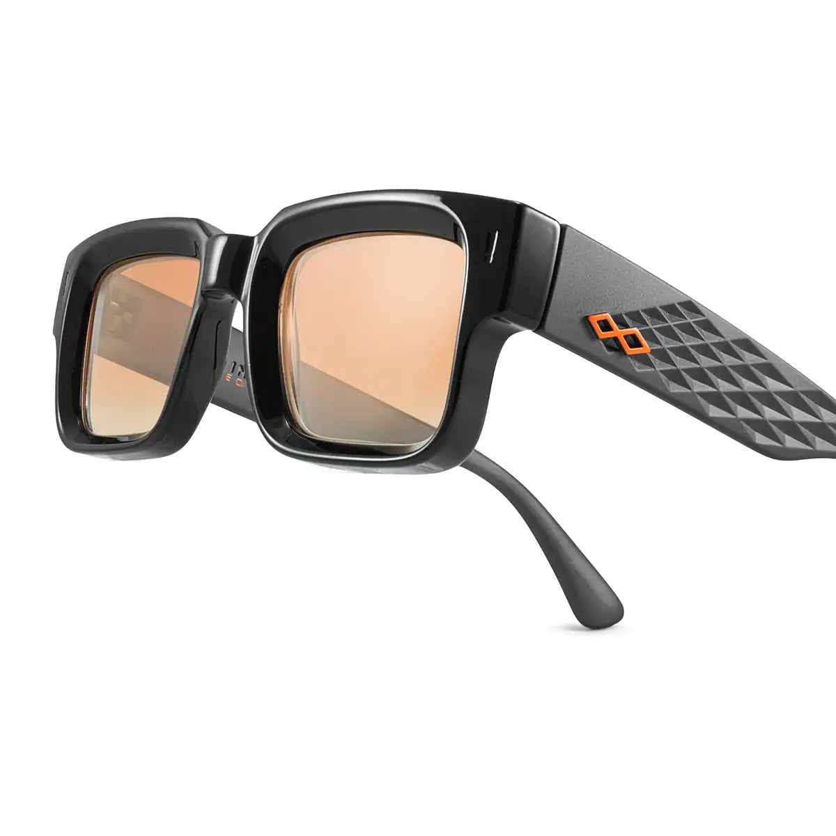 Exclamation 3D Negro Brillo Grafito Lente Indian Degrade - imagen 8