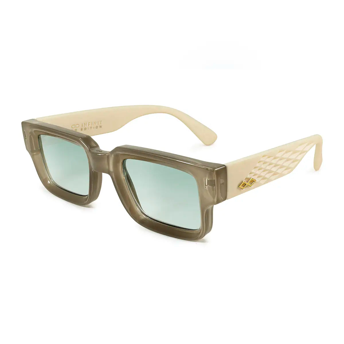 Exclamation 3D Milky Brown Lente Verde Degrade