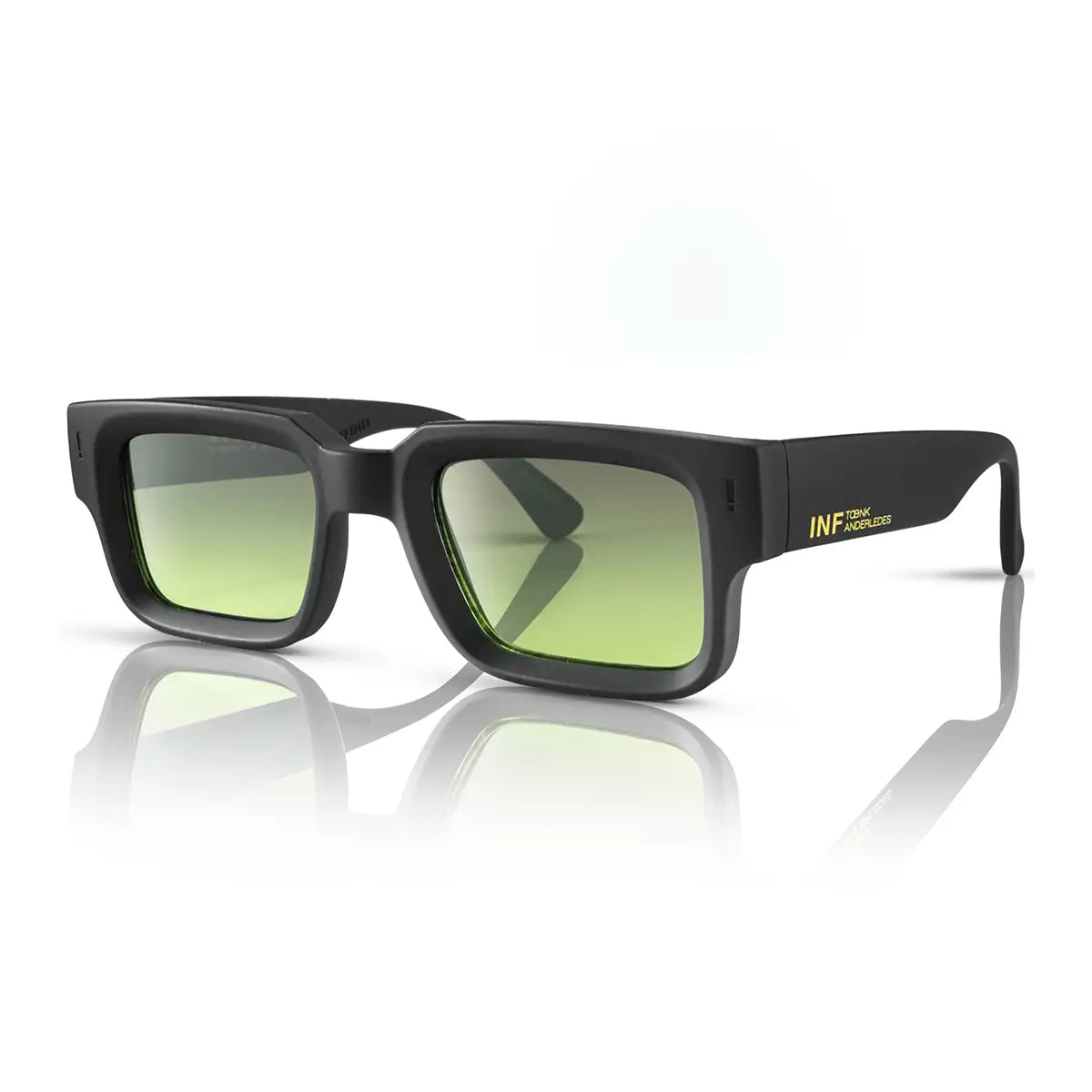 Exclamation Negro Mate Lente Verde Musgo