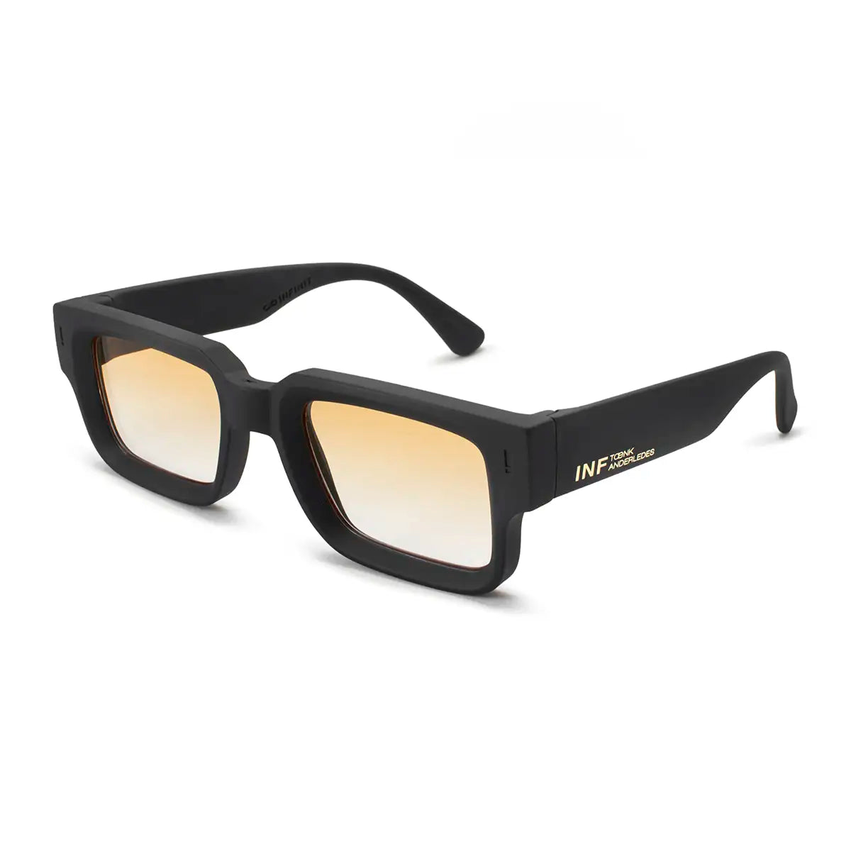 Exclamation Negro Mate Lente Naranja Degradé