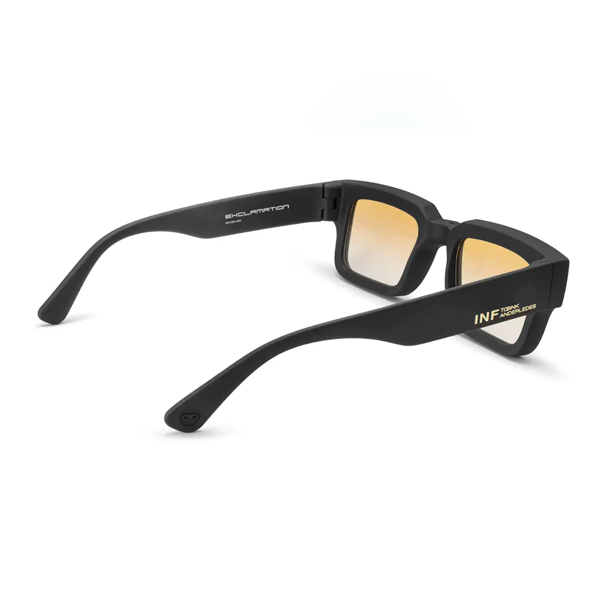 Exclamation Negro Mate Lente Naranja Degradé