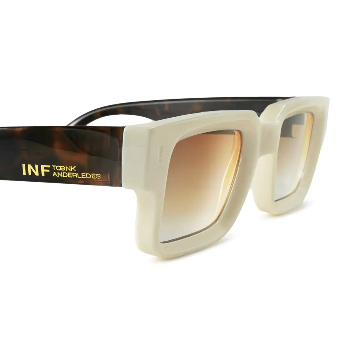 Exclamation Bone Carey Lente Suave Espejada Dorada Degrade