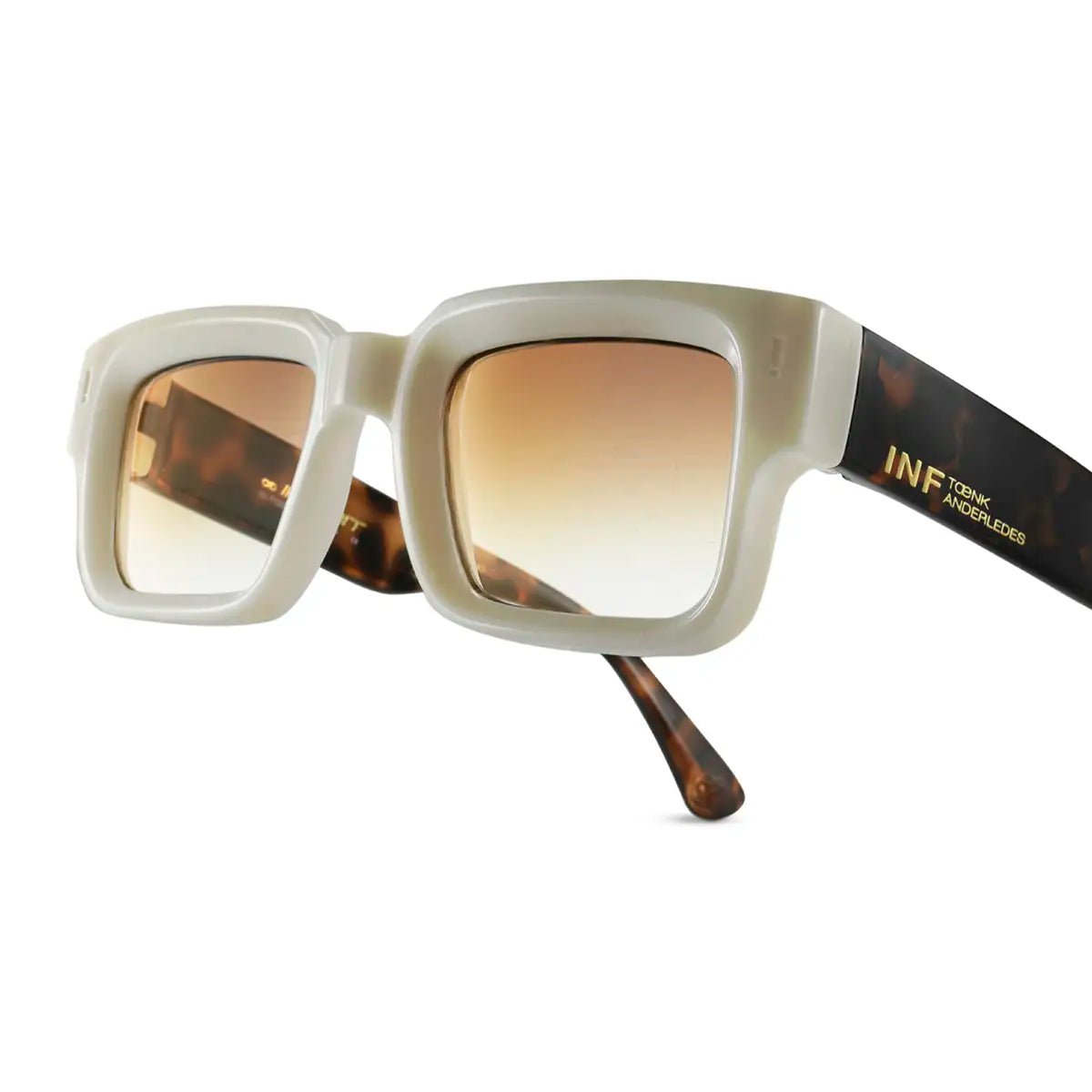 Exclamation Bone Carey Lente Suave Espejada Dorada Degrade