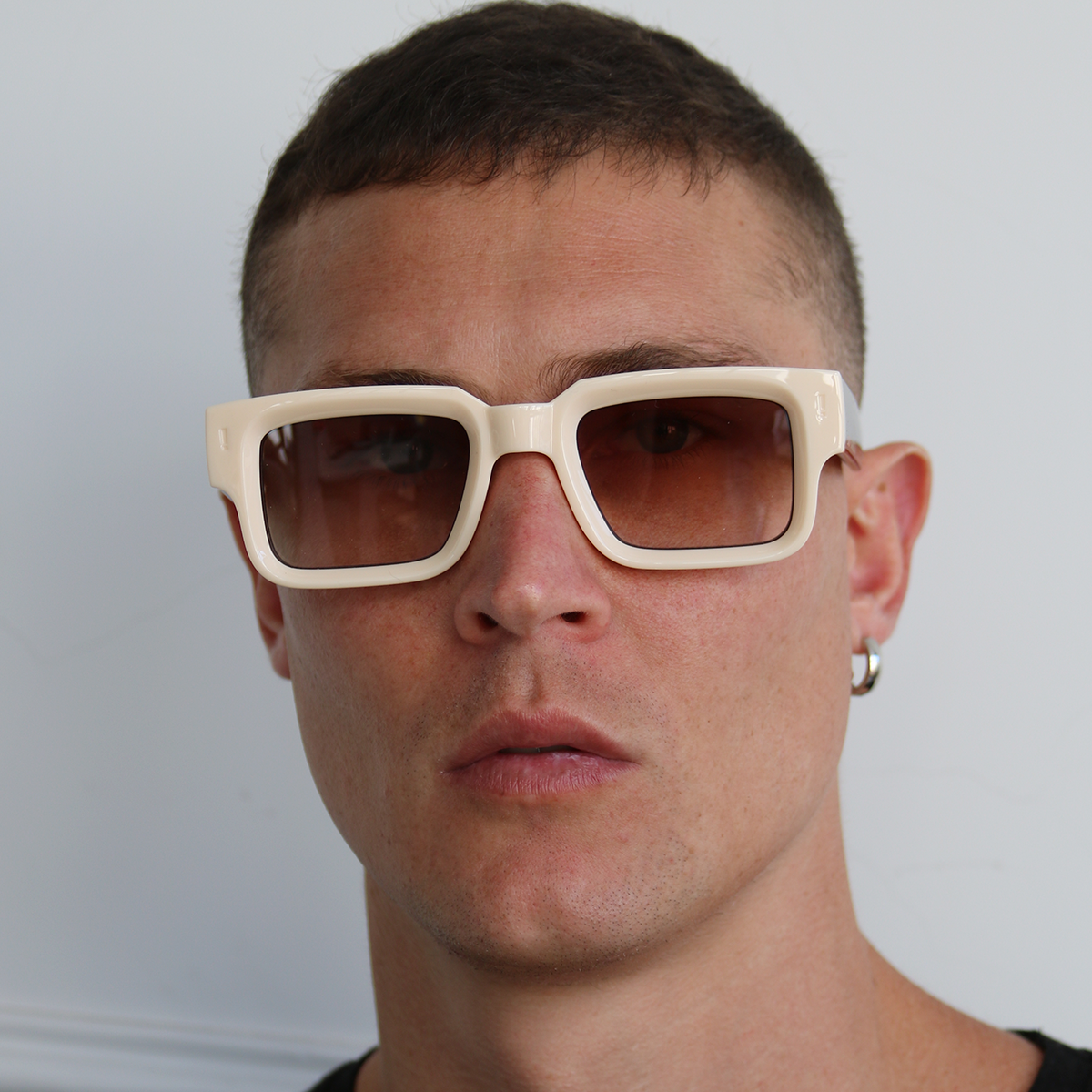 Exclamation Bone Carey Lente Suave Espejada Dorada Degrade