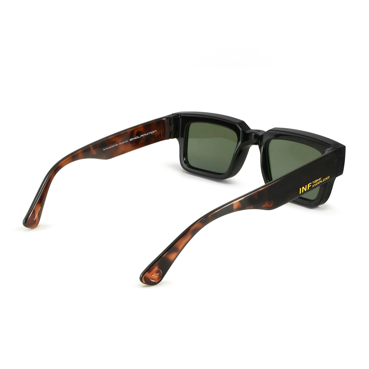 Exclamation Negro Brillo Carey Lente Verde Polarizado