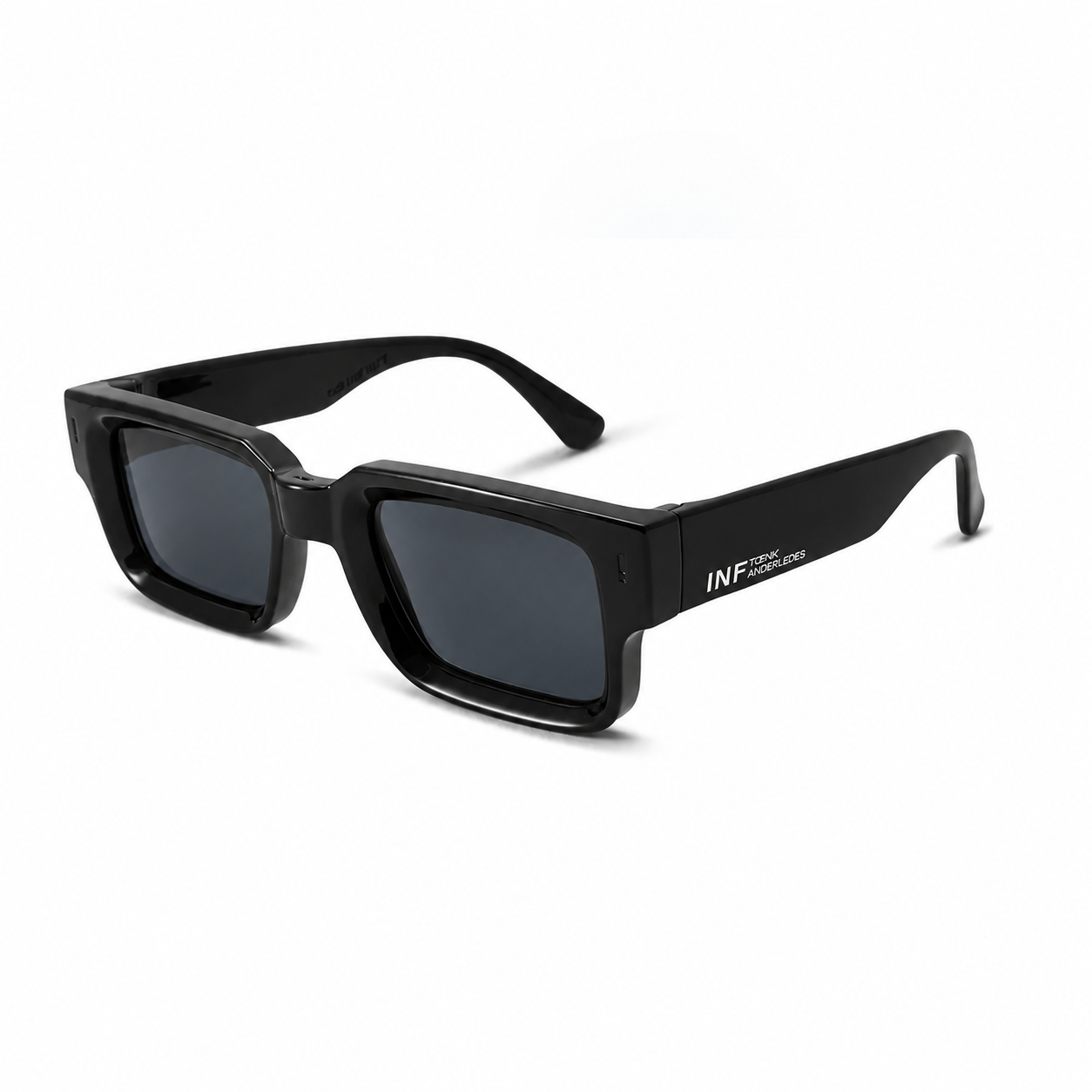 Exclamation Negro Brillo Lente Gris