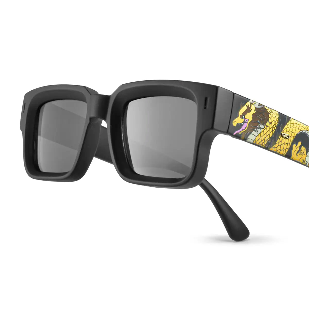 Exclamation Dragon Colors Negro Mate Lente Gris