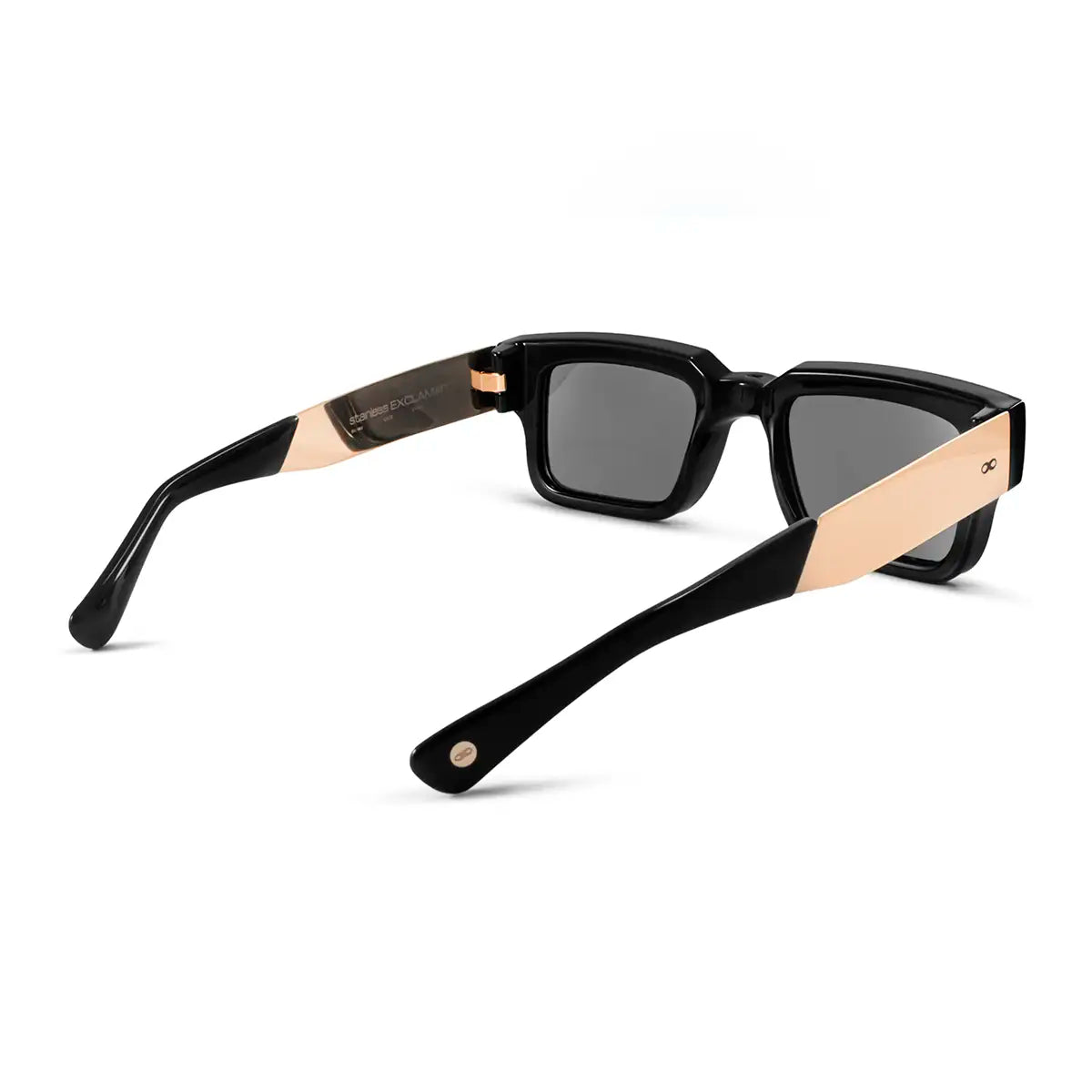 Exclamation Metal Negro Lente Gris