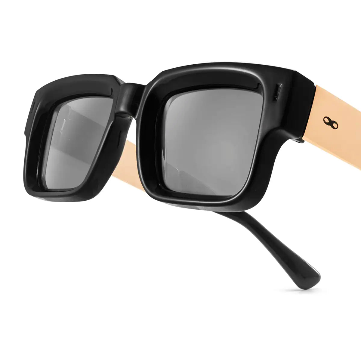Exclamation Metal Negro Lente Gris