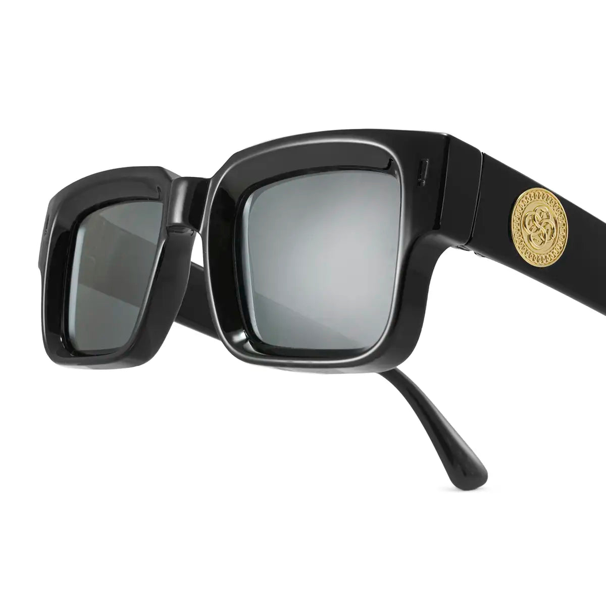 Exclamation Negro Brillo Lente Gris Uroboro Metal