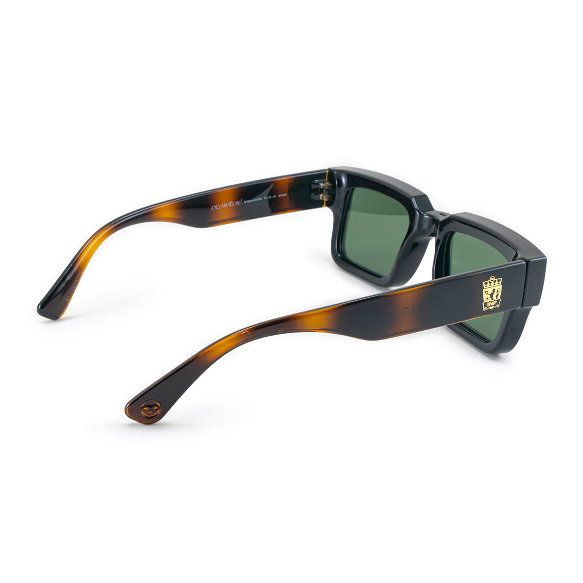 Exclamation Negro Brillo Carey Lente Verde Polarizado