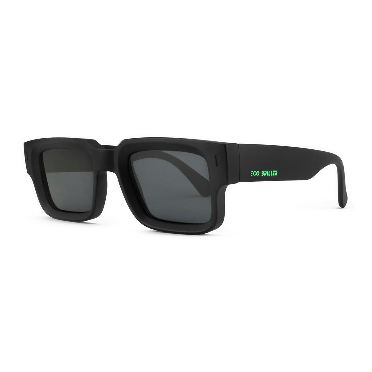 Anteojos De Sol Exclamation Negro Mate Lente Gris Eco Sustentable