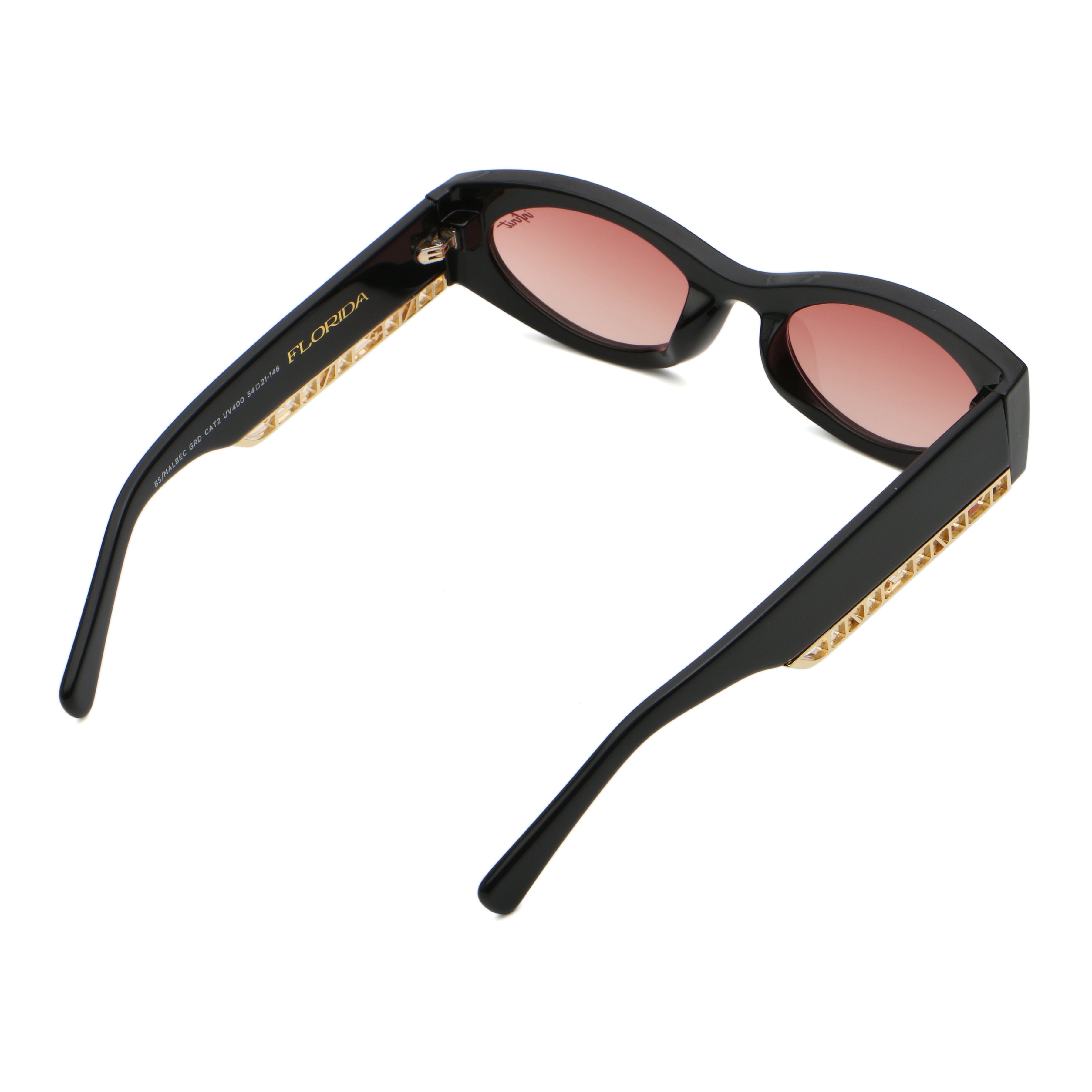 Florida Negro Brillo Lente Malbec Degrade