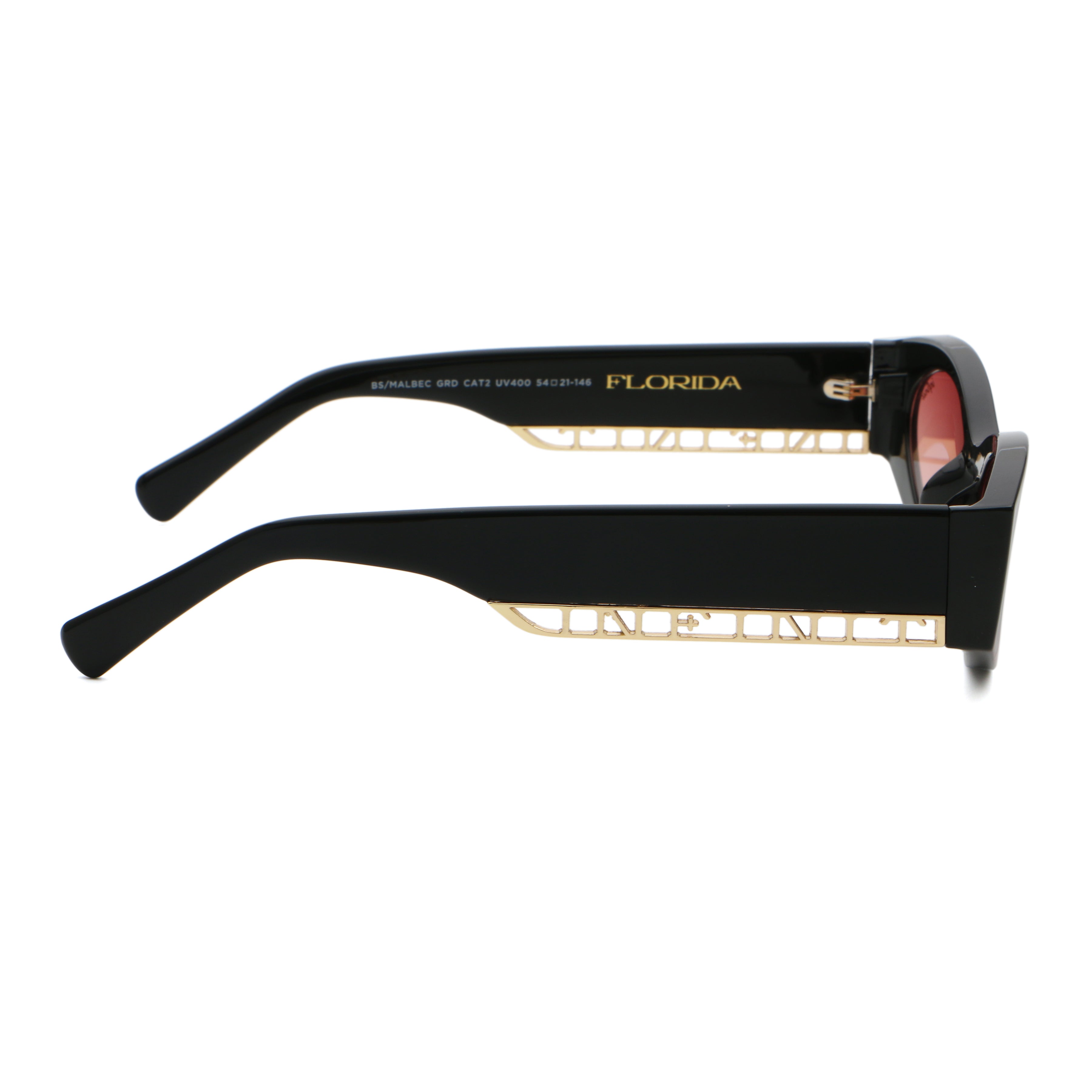 Florida Negro Brillo Lente Malbec Degrade