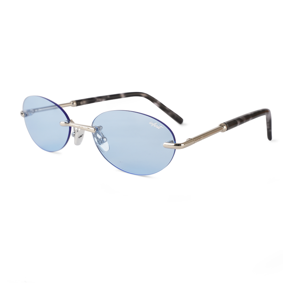 Fluge Plateado Lente Celeste