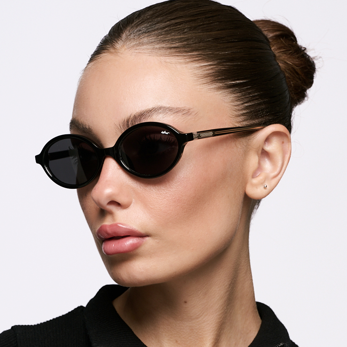 Fokus Negro Brillo Lente Gris