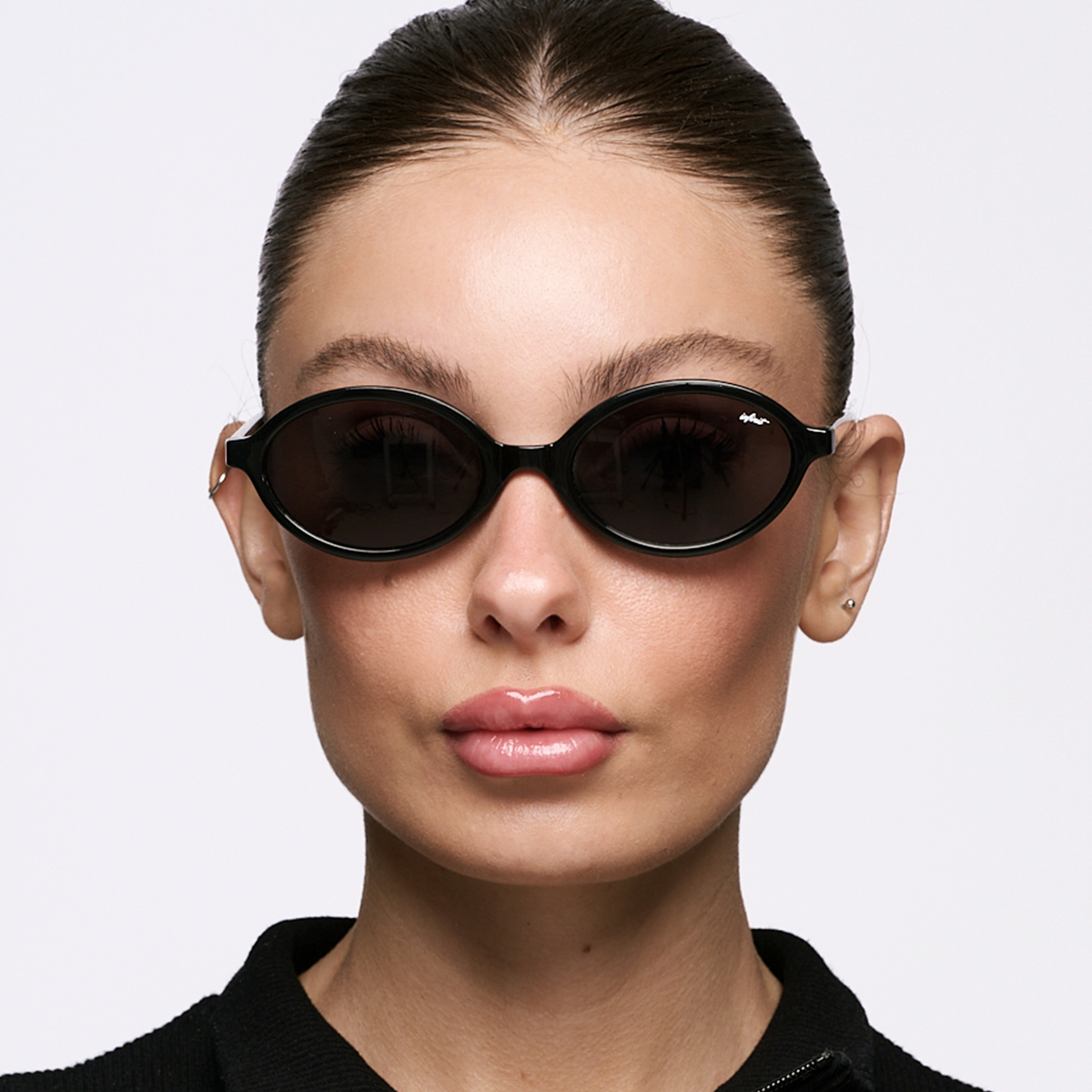 Fokus Negro Brillo Lente Gris