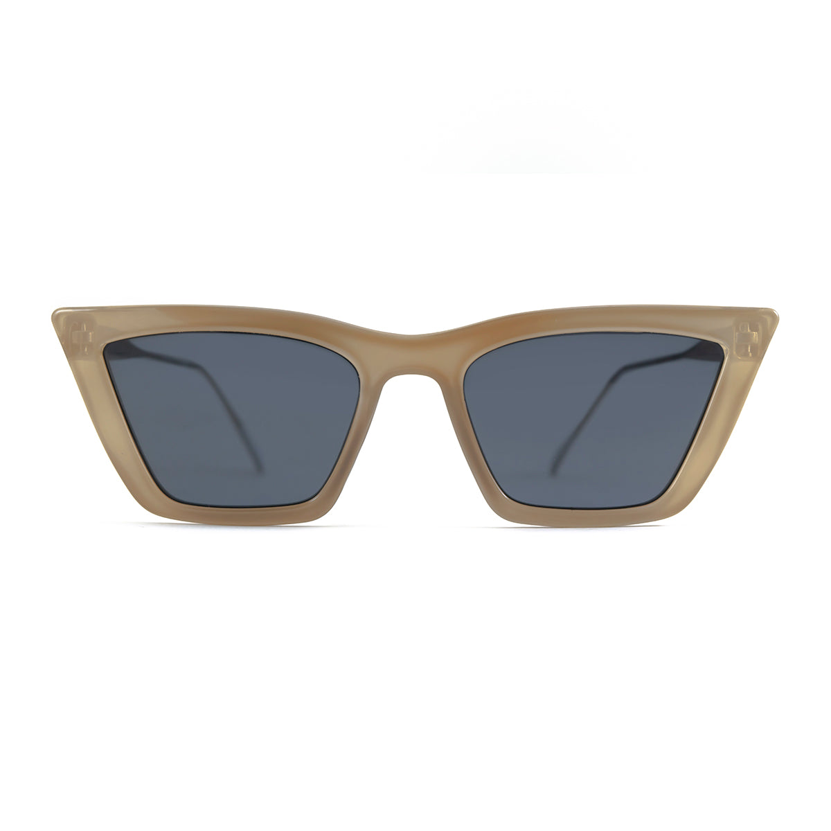 Anteojos De Sol Frida Special Metal Edition Milky Brown Lente Gris