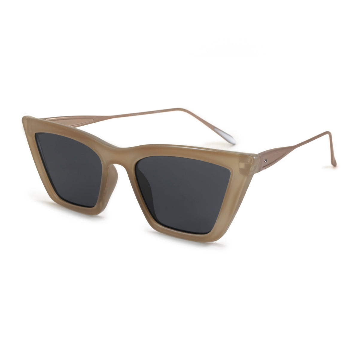 Anteojos De Sol Frida Special Metal Edition Milky Brown Lente Gris