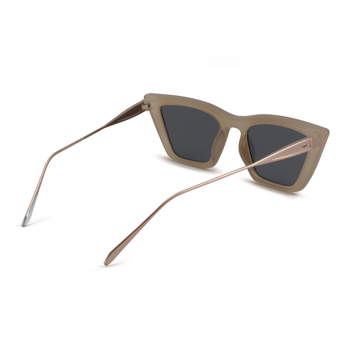 Anteojos De Sol Frida Special Metal Edition Milky Brown Lente Gris
