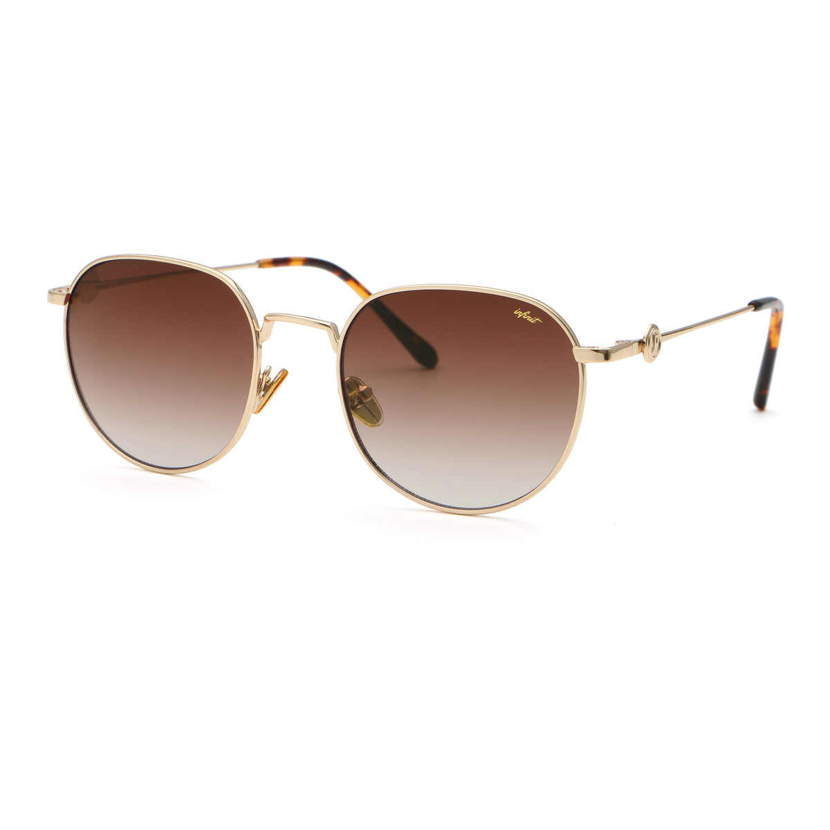 Gaia Dorado Lente Marron Degrade By Pampita