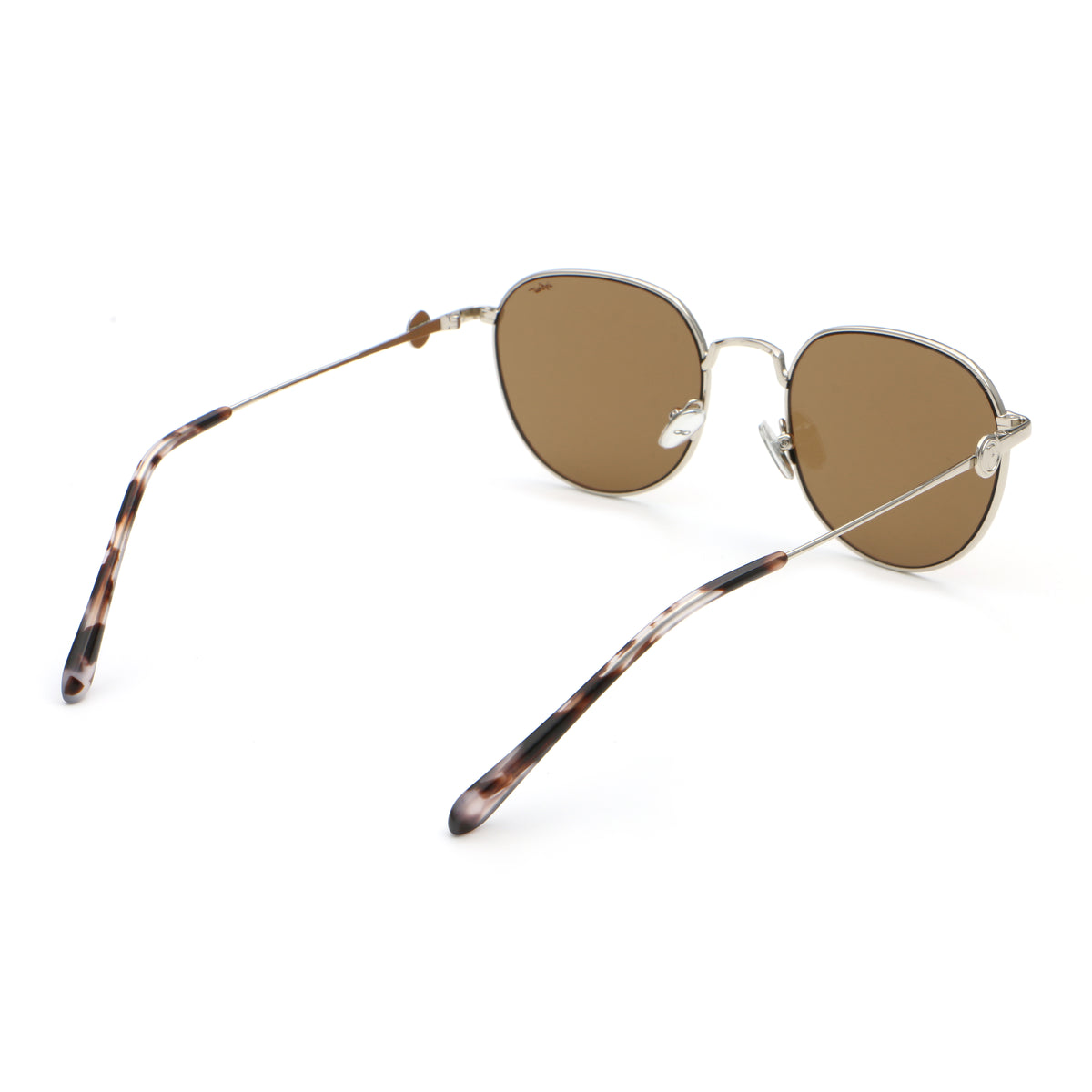 Gaia Plateado Lente Marron By Pampita