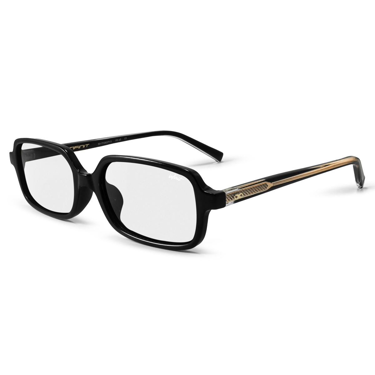 Anteojos Filtro Luz Azul Glyze Negro Brillo con Antireflejo