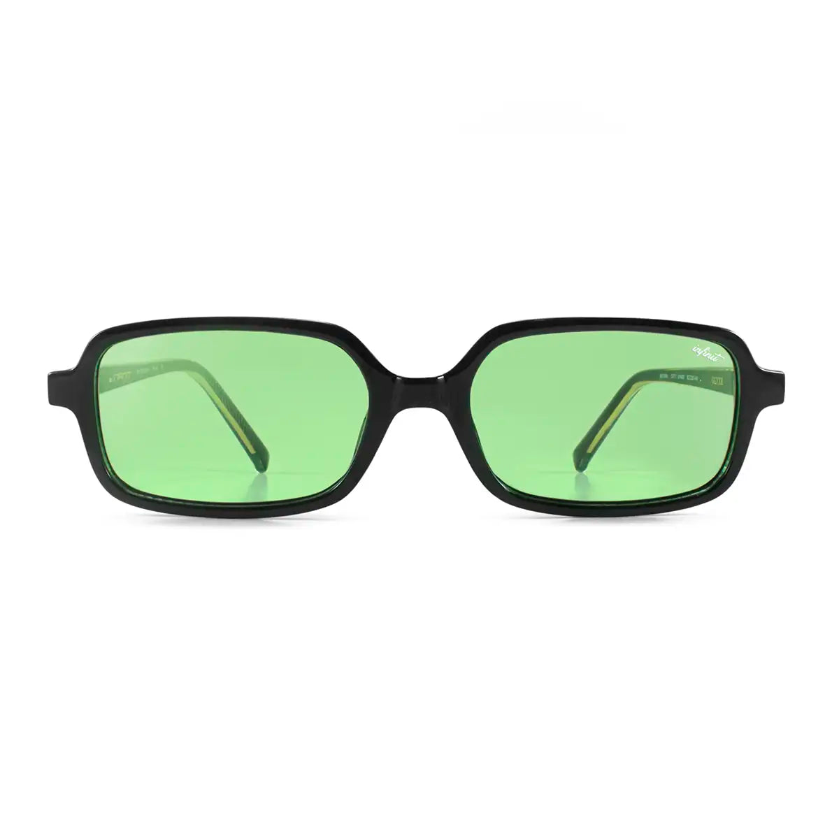 Anteojos De Sol Glyze Negro Brillo Lente Verde