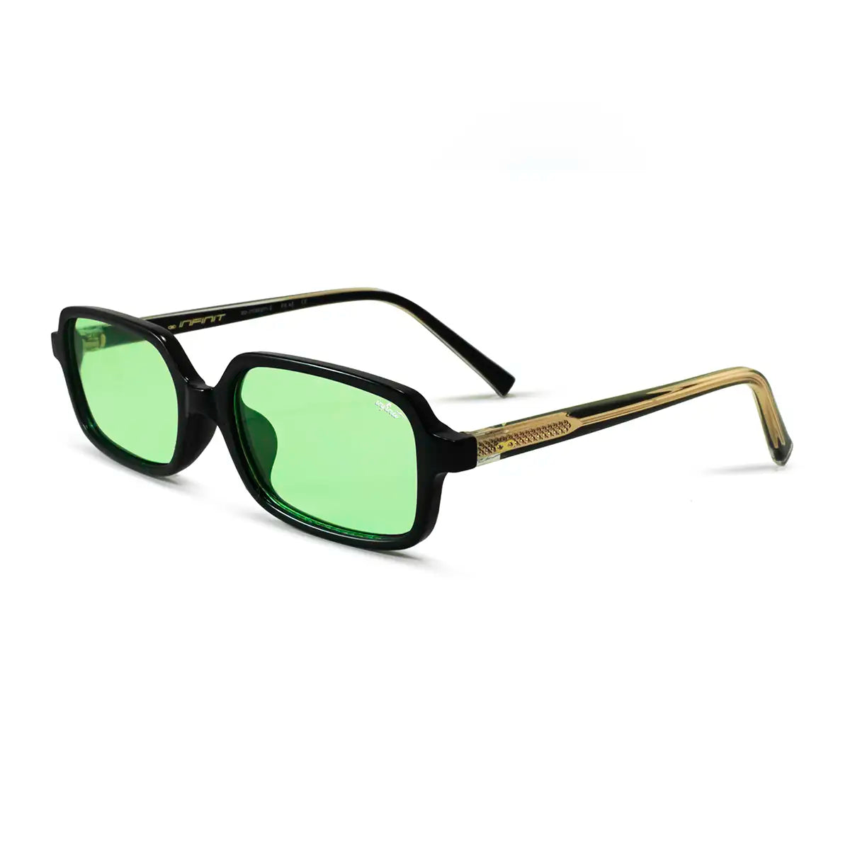 Anteojos De Sol Glyze Negro Brillo Lente Verde
