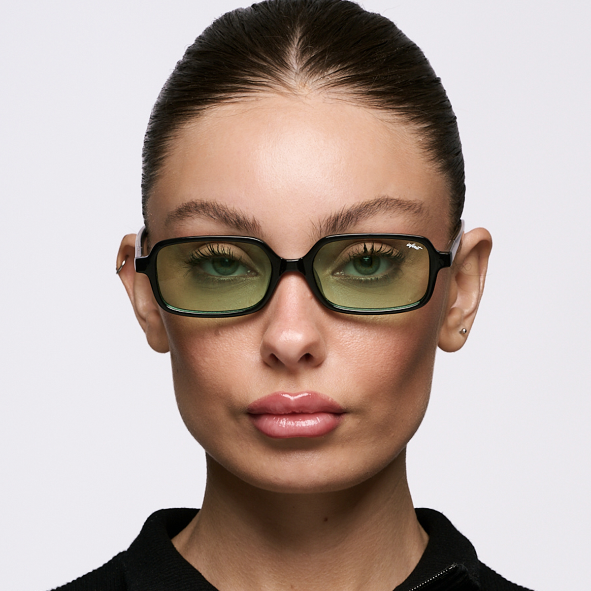 Glyze Negro Brillo Lente Verde