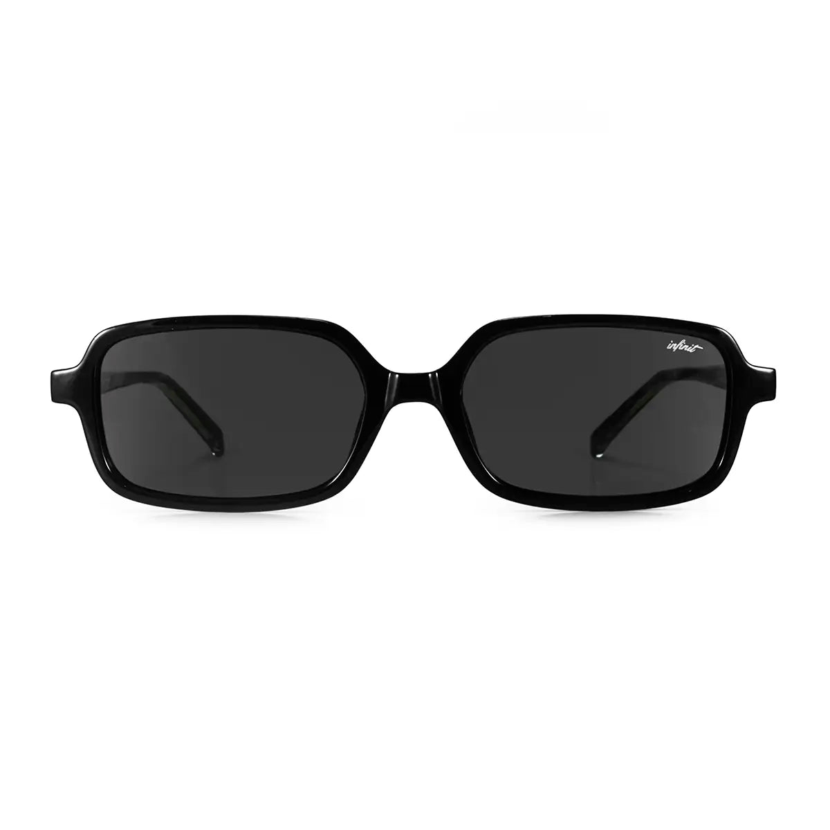 Anteojos De Sol Glyze Negro Brillo Lente Gris