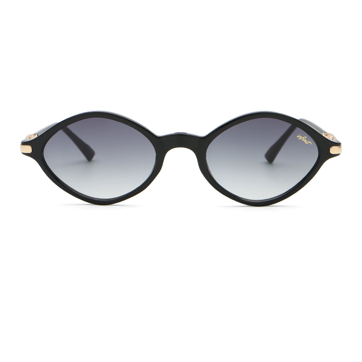 Guiza Negro Brillo Lente Gris Degrade