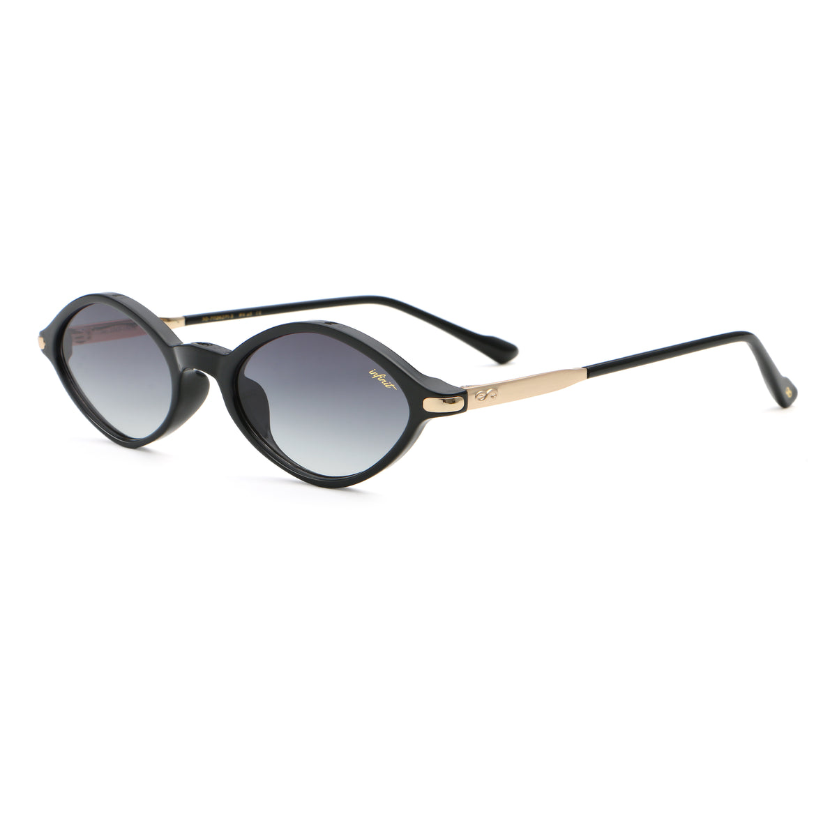 Guiza Negro Brillo Lente Gris Degrade
