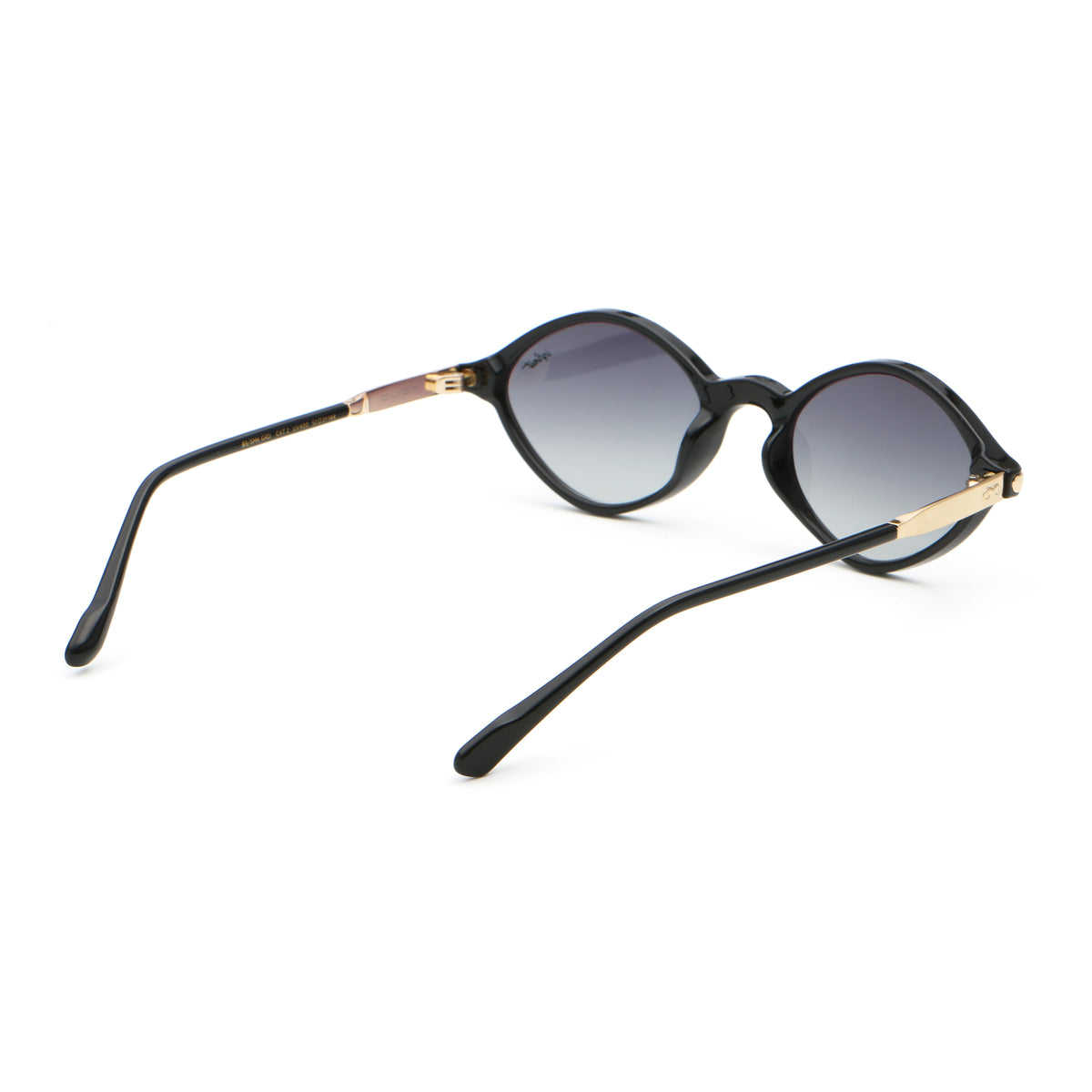 Guiza Negro Brillo Lente Gris Degrade