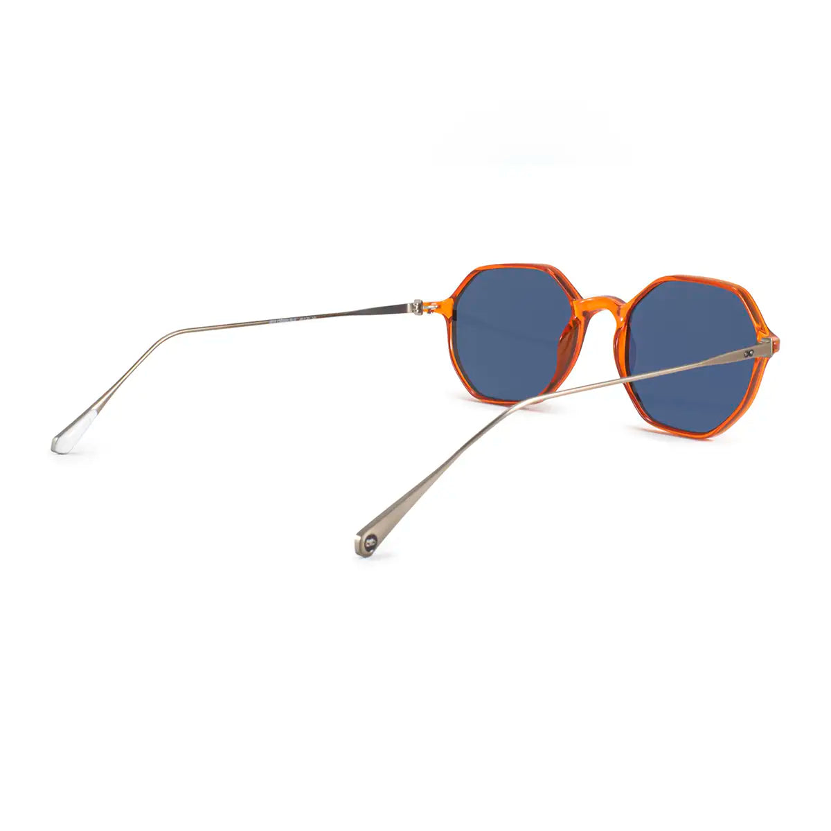 Anteojos De Sol Hexa Caramelo Lente Azul