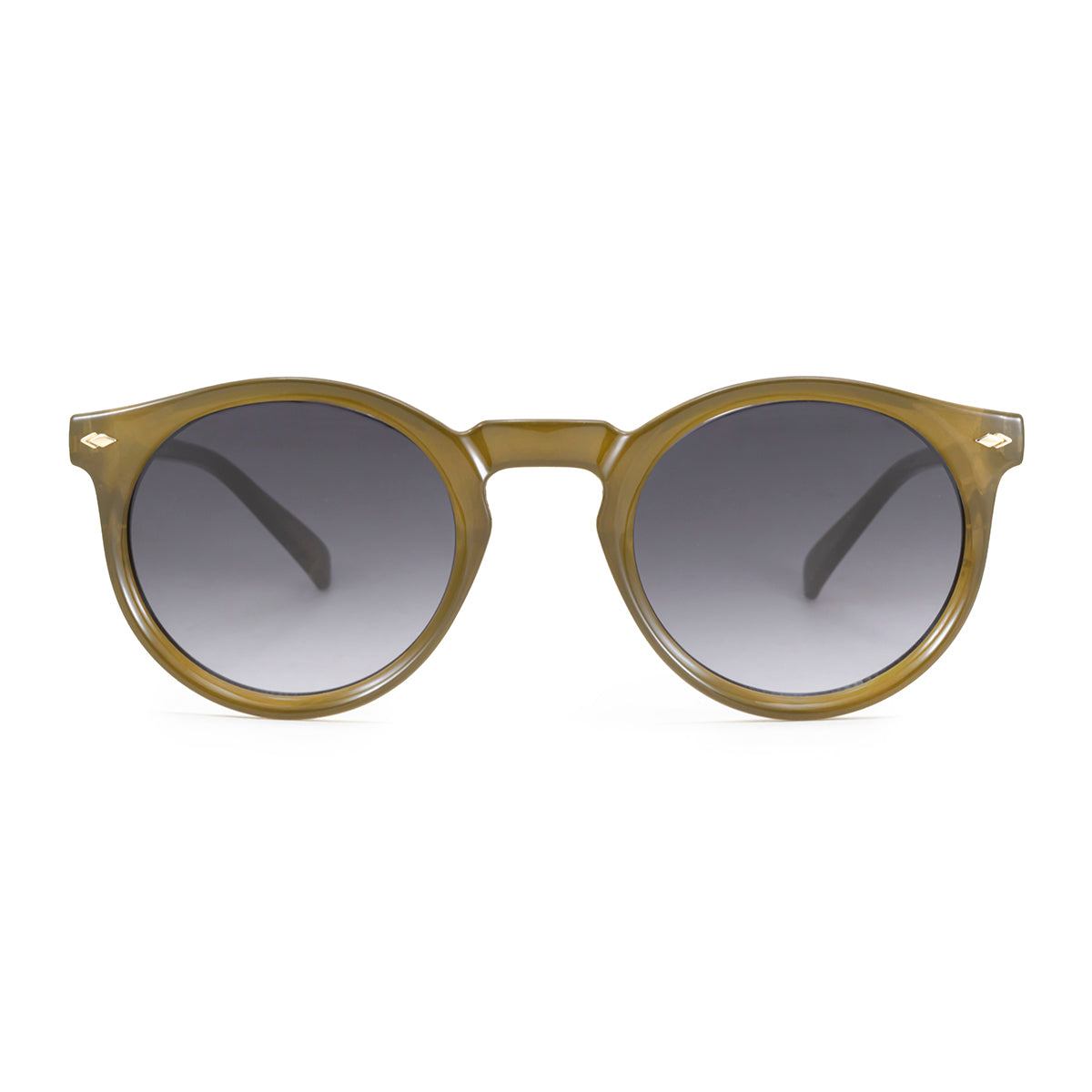 Anteojos De Sol Holbox Special Edition Milky Brown Lente Gris Degrade