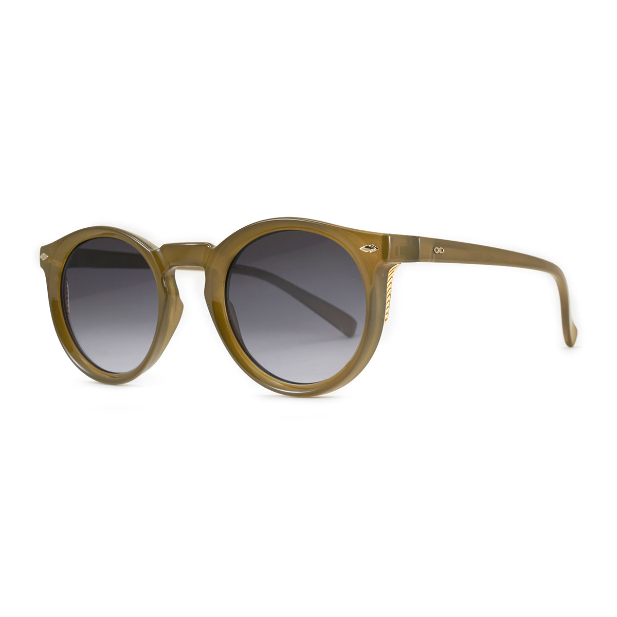 Anteojos De Sol Holbox Special Edition Milky Brown Lente Gris Degrade