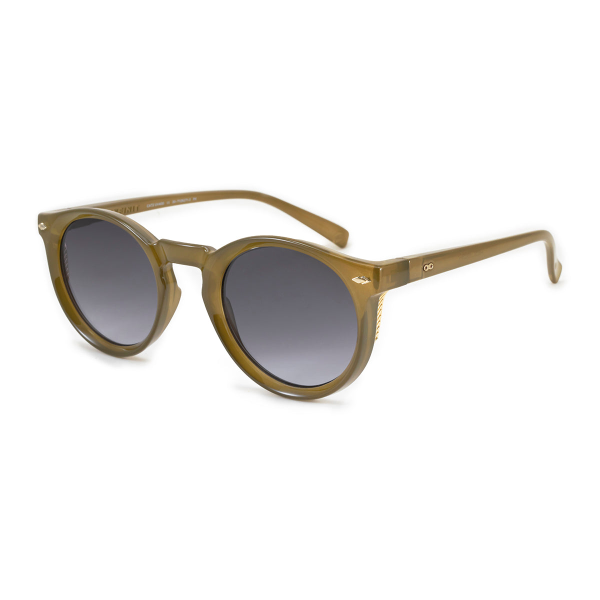 Anteojos De Sol Holbox Special Edition Milky Brown Lente Gris Degrade